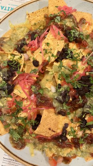 Vegan nachos   at Wahaca - Canary Wharf in East London