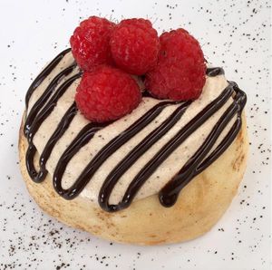 Chocolate Mocha Raspberry! at Cinnaholic in Ann Arbor
