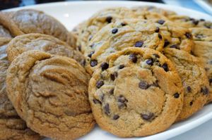 Cinnadoodle & Chocolate Chip Cookies! at Cinnaholic in Ann Arbor