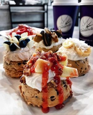 Cookie Dough Scoops!  at Cinnaholic in Ann Arbor
