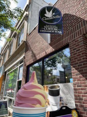 Dole whip  at Cinnaholic in Ann Arbor
