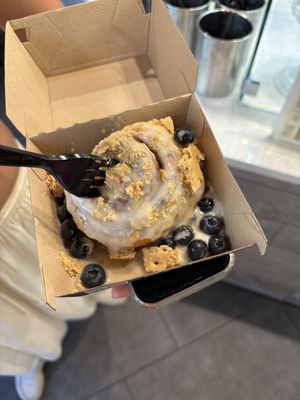 Lemon berry lavender   at Cinnaholic in Ann Arbor