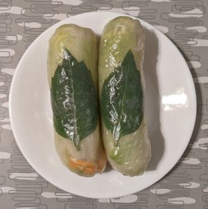 salad rolls (peanut sauce not pictured) at Bangkok Palace in Portland