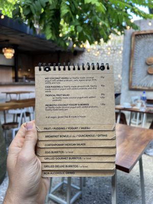 Menu page 2  at Burrito Amor in Valladolid