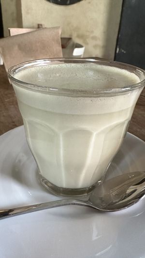 Matcha latte   at Burrito Amor in Valladolid