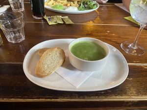 Vegan soup of the day   at The Ship and Whale in South East London