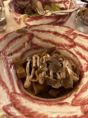 vegan truffle pasta  at Ave Mario in London