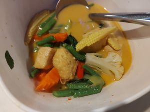 Red curry (I ate half before I remembered to take a pic!) at Korn Restaurant in Koh Samet