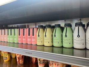 Bottled/ Canned vegan coffee drinks at The Market  at Legoland - The Market in Carlsbad