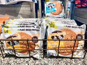 Lenny & Larry’s vegan cookies   at Legoland - The Market in Carlsbad