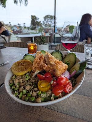 Tofu quinoa beeyoutiful bowl. Looked better than it tasted. at Beeside Balcony in Del Mar