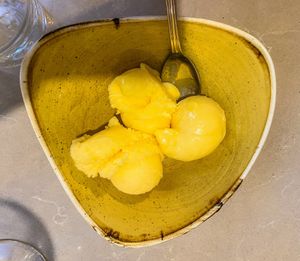 Sorbetto al mandarino  at La Piedigrotta Varese in Varese