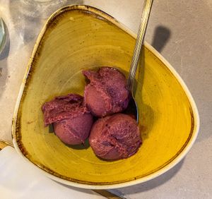 Sorbetto all’uva americana  at La Piedigrotta Varese in Varese