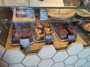 Really nice, interesting mix of vegan cakes at New Cut Coffee in Bristol