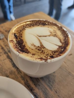 Ethiopian cappuccino at New Cut Coffee in Bristol