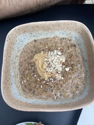 Oatmeal (make sure you tell them without honey, even though it’s listed as vegan in the menu)   at Housewife Detox Bar in Belgrade