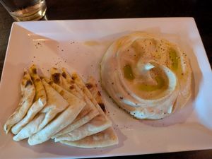 Hummus at Jerusalem Garden Café in Asheville