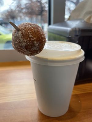 Oat latte  at Dough Joy - East Pike Street in Seattle