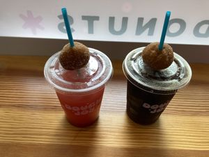 Strawberry lemonade & Cold brew coffee   at Dough Joy - East Pike Street in Seattle