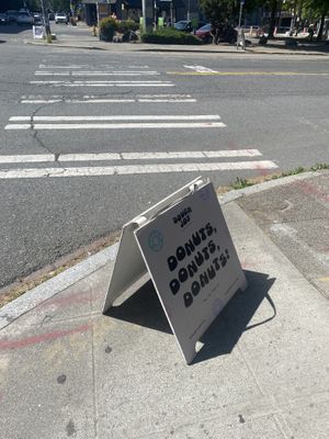 Street Signage Helping You Arrive  at Dough Joy - East Pike Street in Seattle