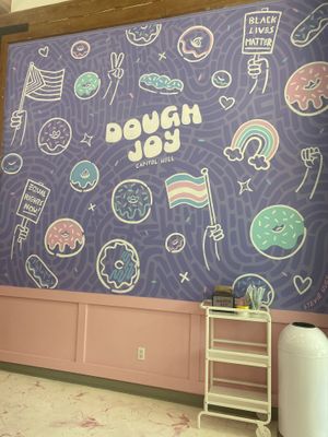 Artwork by Stevie Hues 🌈🍩  at Dough Joy - East Pike Street in Seattle
