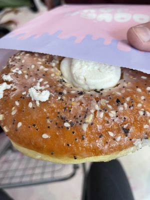 Everything but the bagel donut  at Dough Joy - East Pike Street in Seattle