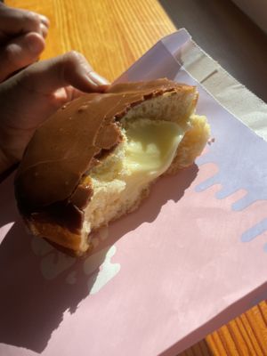 Bavarian cream (inside)  at Dough Joy - East Pike Street in Seattle