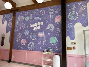 Mural inside  at Dough Joy - East Pike Street in Seattle