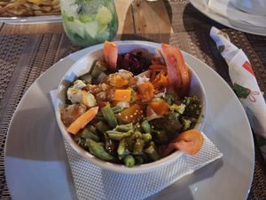 Poke vegano at Sabores Livros in Santa Maria