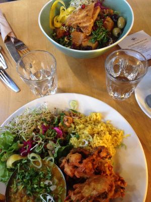 Pakora special at Star Anise Arts Cafe in Stroud