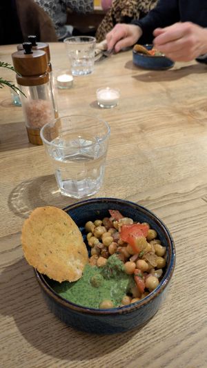 Thali night starter at Star Anise Arts Cafe in Stroud