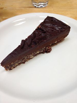 Avocado chocolate torte at Star Anise Arts Cafe in Stroud