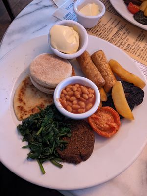The Vegan Monkey Breakfast at Brass Monkey Shore in Edinburgh