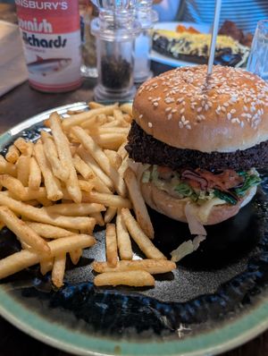 Hoisin Tofu Burger at Brass Monkey Shore in Edinburgh