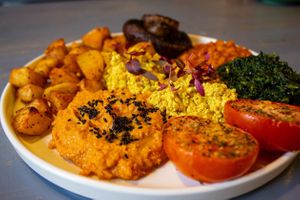  at Woodruffs Organic Cafe in Stroud