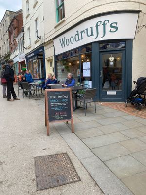 at Woodruffs Organic Cafe in Stroud