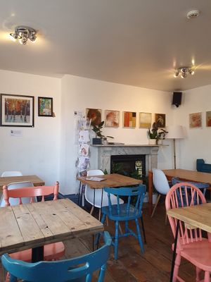  at Woodruffs Organic Cafe in Stroud
