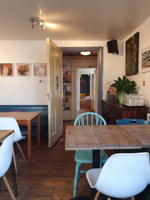  at Woodruffs Organic Cafe in Stroud