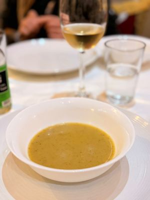 Soup of the day (Potato)  at Stou Kir Yianni Restaurant in Omodos