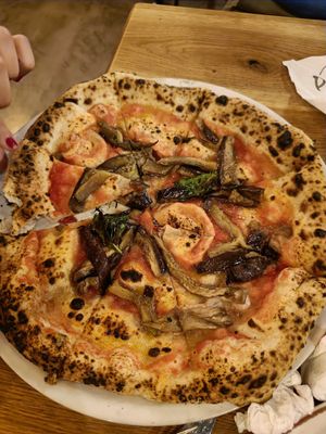 "vegan" Parmigiana (without cheese) at Pizzarte in Tirana