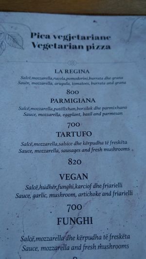  at Pizzarte in Tirana