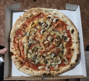 Funghi without cheese  at Pizzarte in Tirana