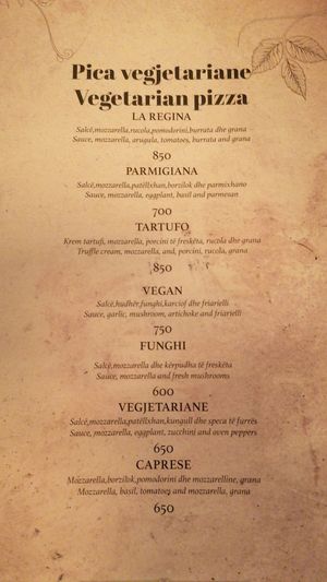  at Pizzarte in Tirana