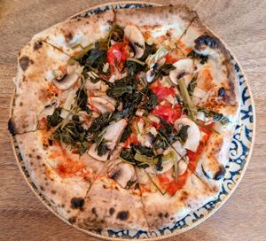 Vegan Pizza at Pizzarte in Tirana