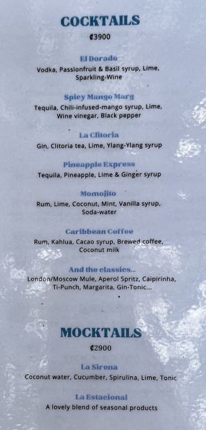 Cocktails  at Biribá in Puerto Viejo De Talamanca