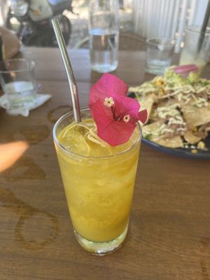 Passion fruit basil cocktail   at Biribá in Puerto Viejo De Talamanca