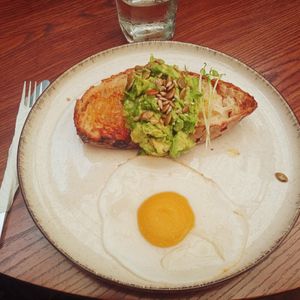 Yeeees the egg is vegan 🤤😍 at Biribá in Puerto Viejo De Talamanca