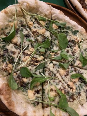 Feta balsamico pizza  at Earthly Kitchen in San Jose