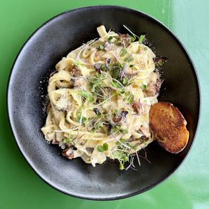 Carbonara   at Earthly Kitchen in San Jose