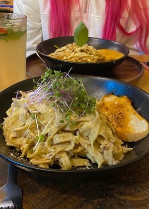 Carbonara   at Earthly Kitchen in San Jose